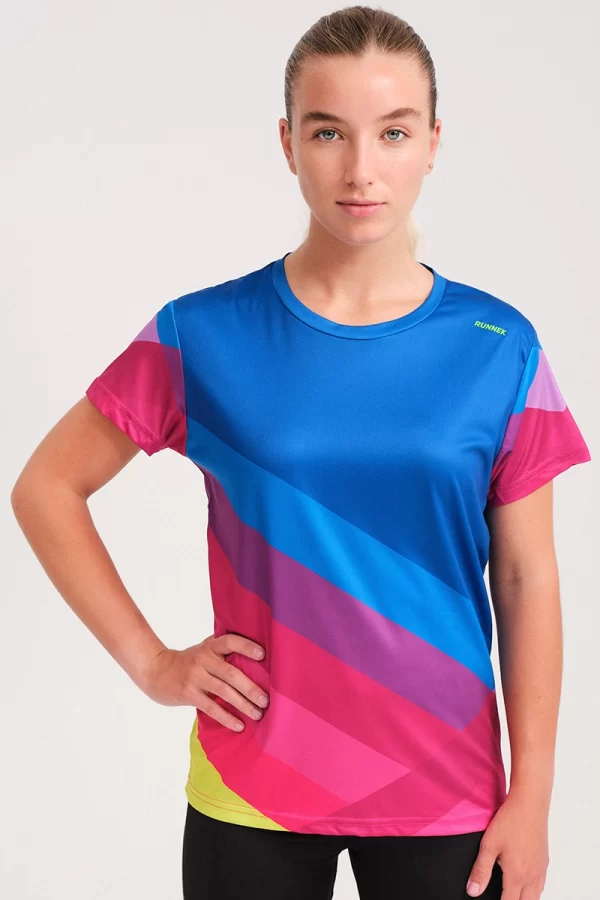 Camiseta Manga Corta Pure Azul Klein Mujer