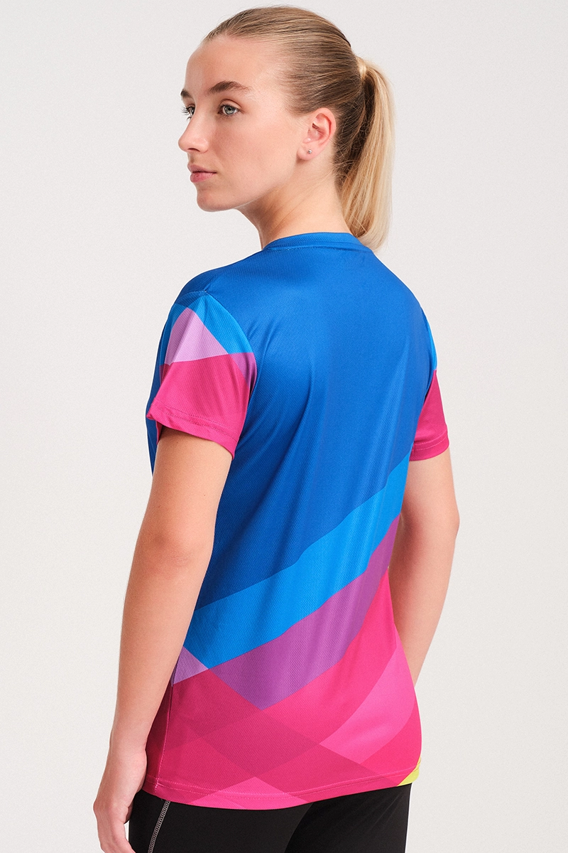 Camiseta Manga Corta Pure Azul Klein Mujer E
