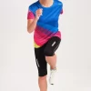 Camiseta Manga Corta Pure Azul Klein Mujer P