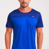 Camiseta Manga Corta Sky Azul Rush Neon Red
