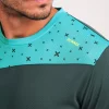 Camiseta Manga Corta Kross Verde Dark Pro Y Turquesa Ne N D
